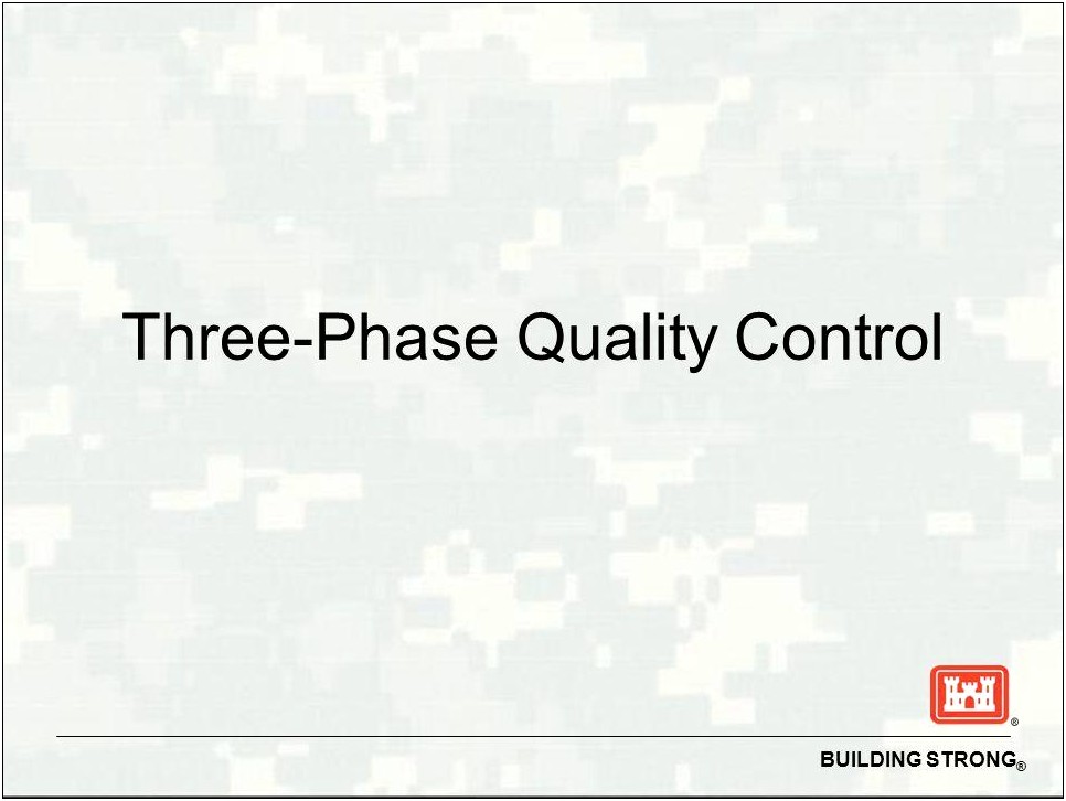 Usace Contractor Quality Control Plan Template