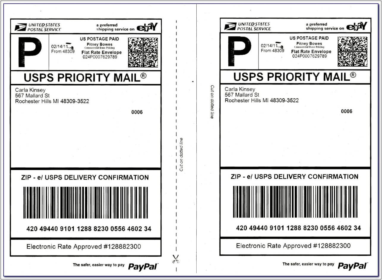Usps Label 228 Template For Word