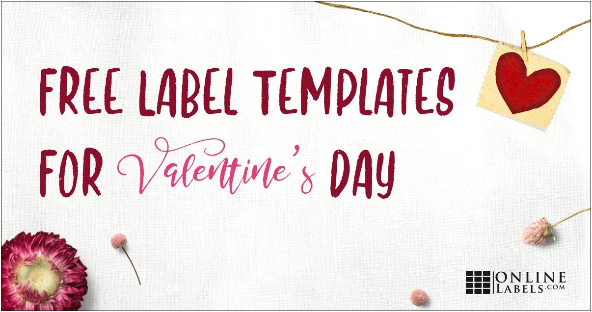 Valentine Heart Labels Template Ms Word