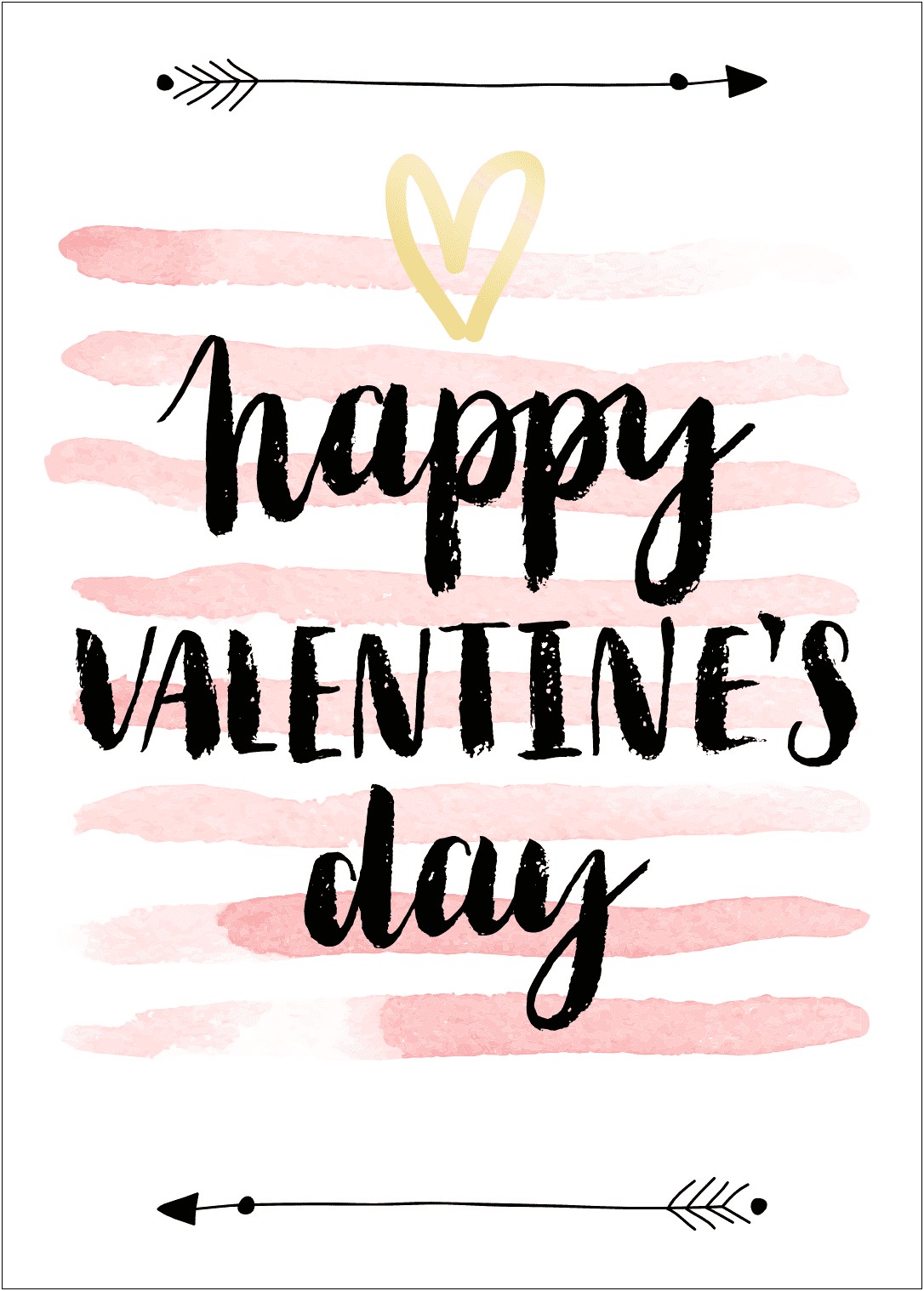 Valentine's Day Card Letter Template