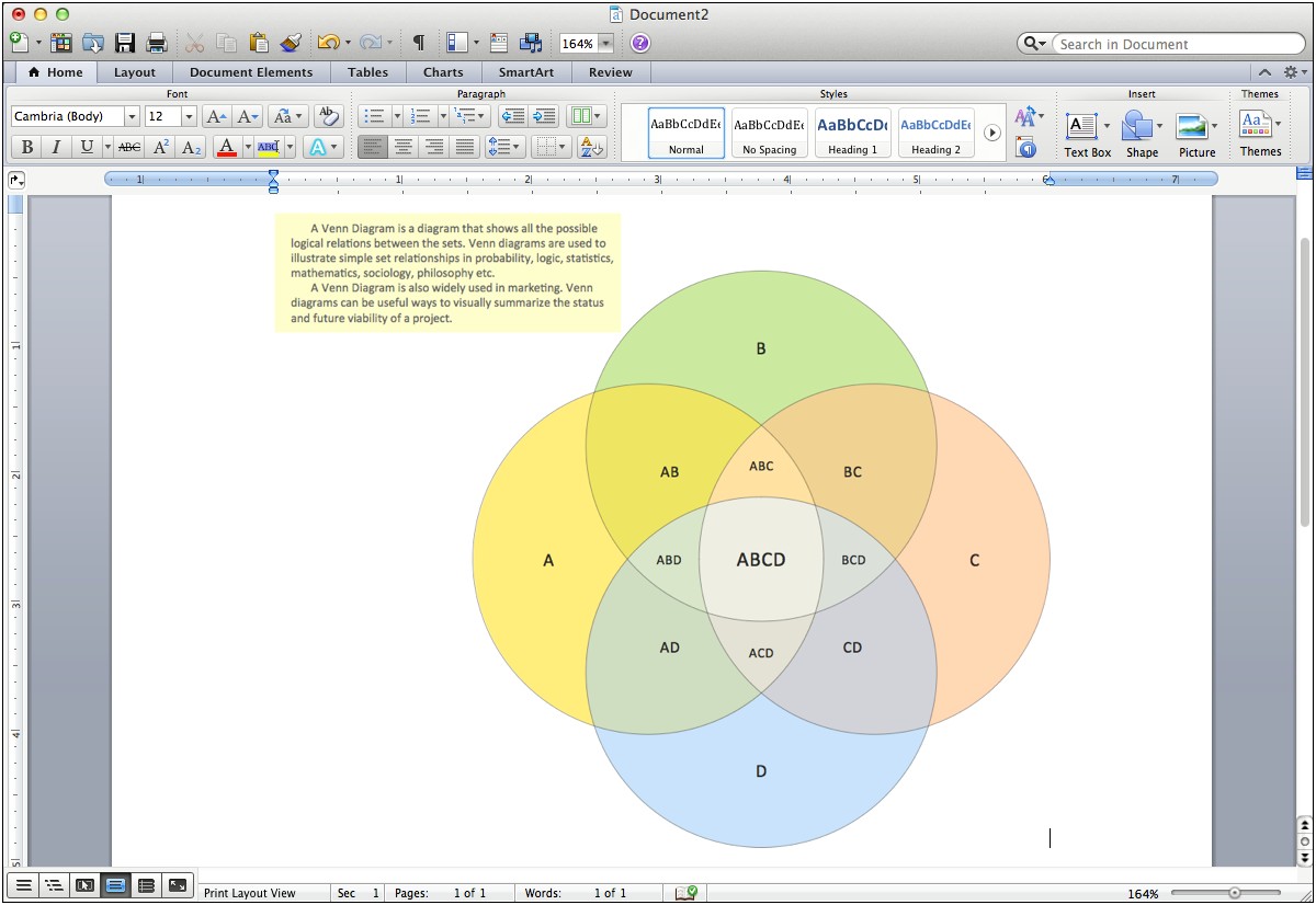 Venn Diagram Template Microsoft Word 2003