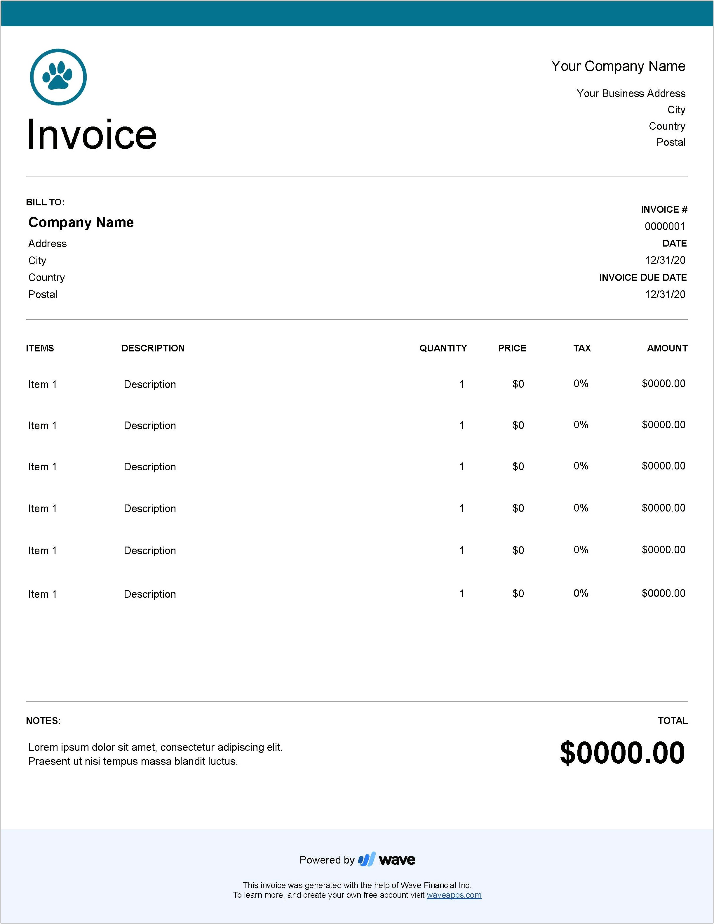 Vet New Client Form Template Word