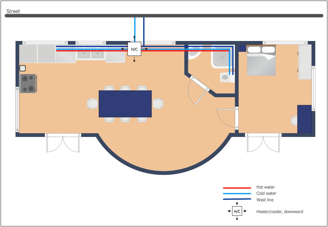 Visio Plumbing And Piping Plan Template