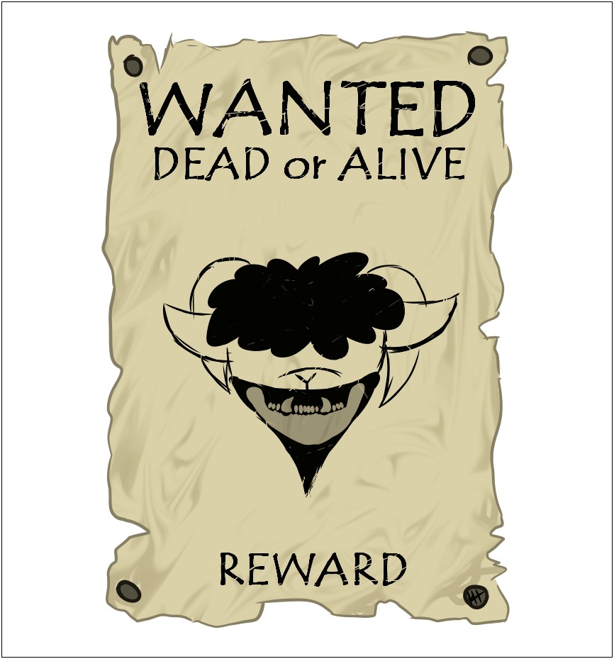 Wanted Dead Or Alive Word Template