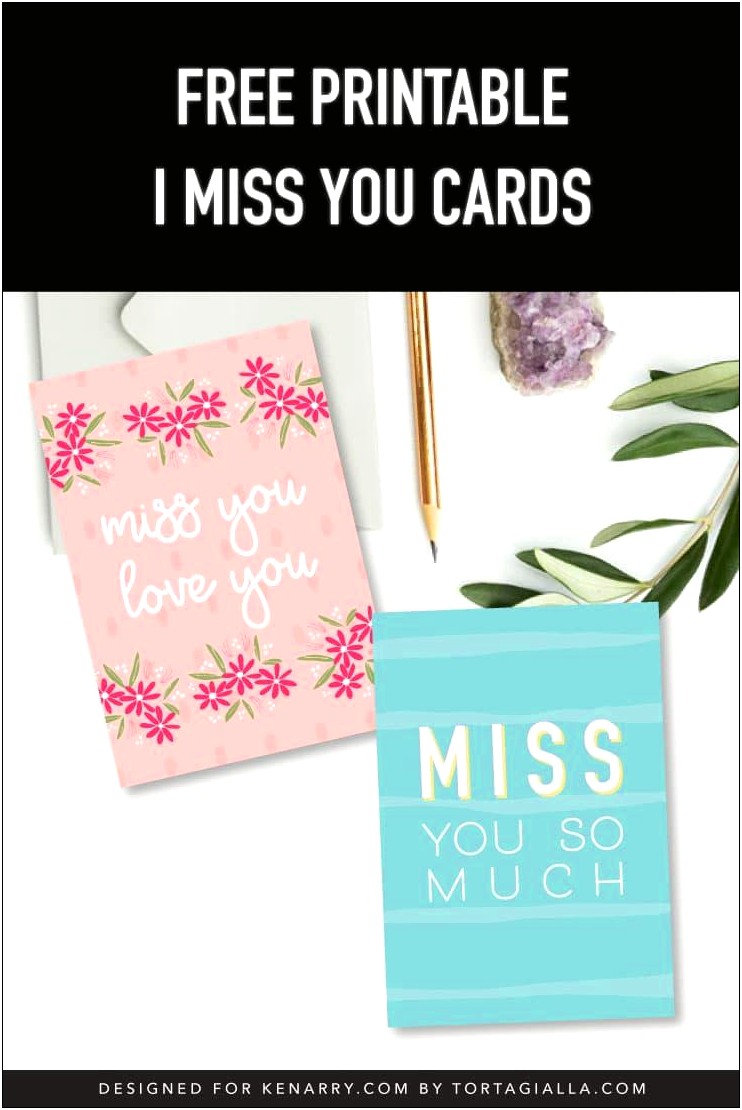 We Ll Miss You Card Template