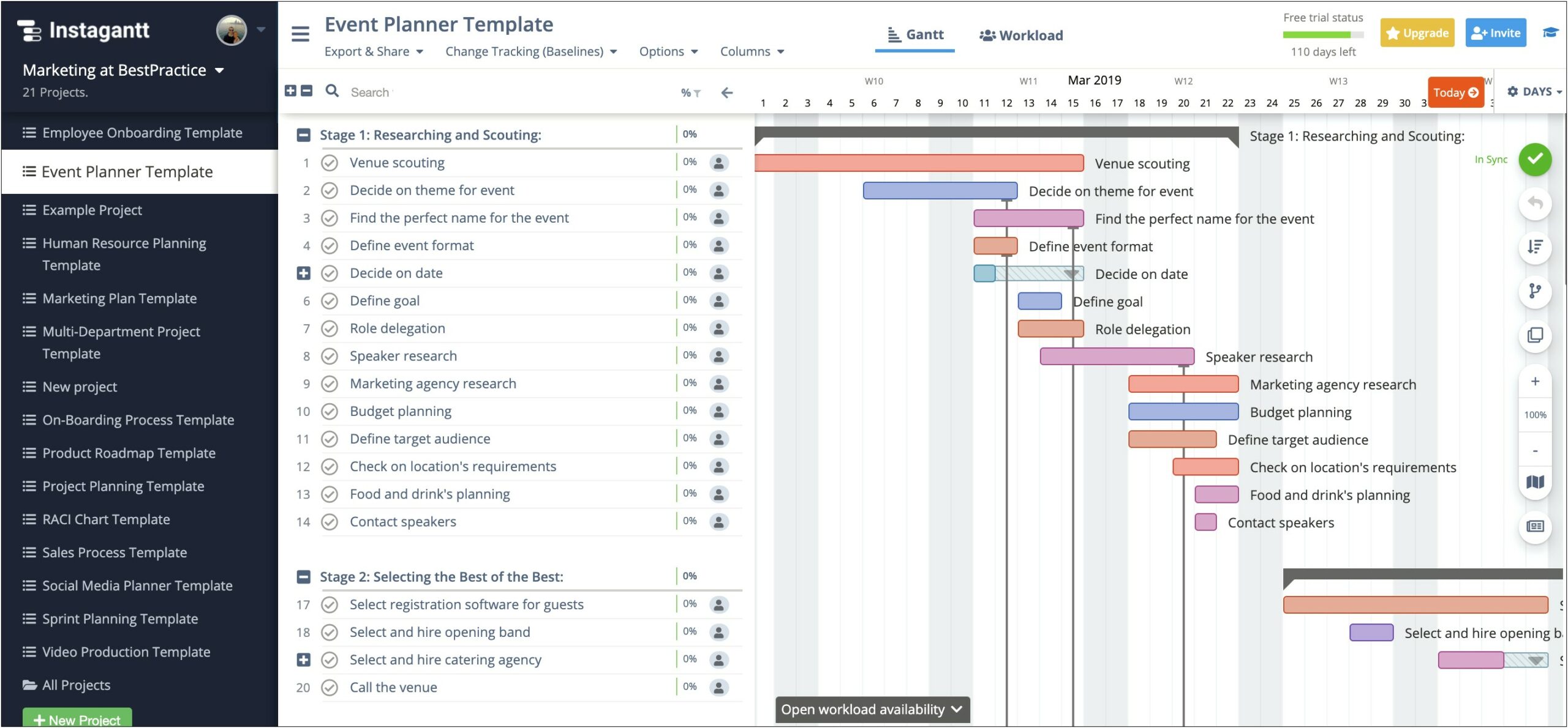 Wedding And Event Planning Business Plan Template