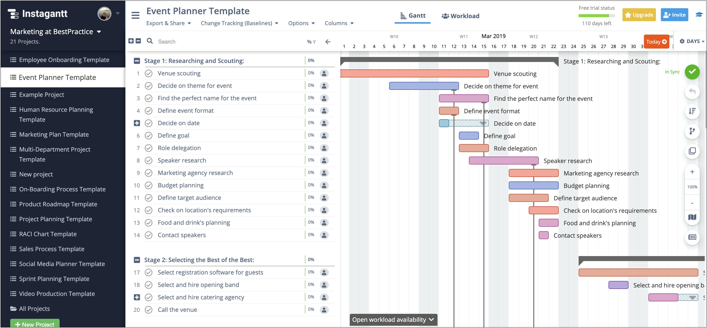 Wedding And Event Planning Business Plan Template