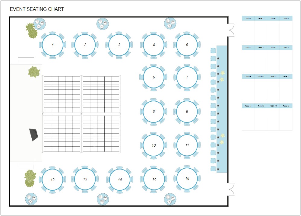 Wedding Floor Plan Template For 400 People