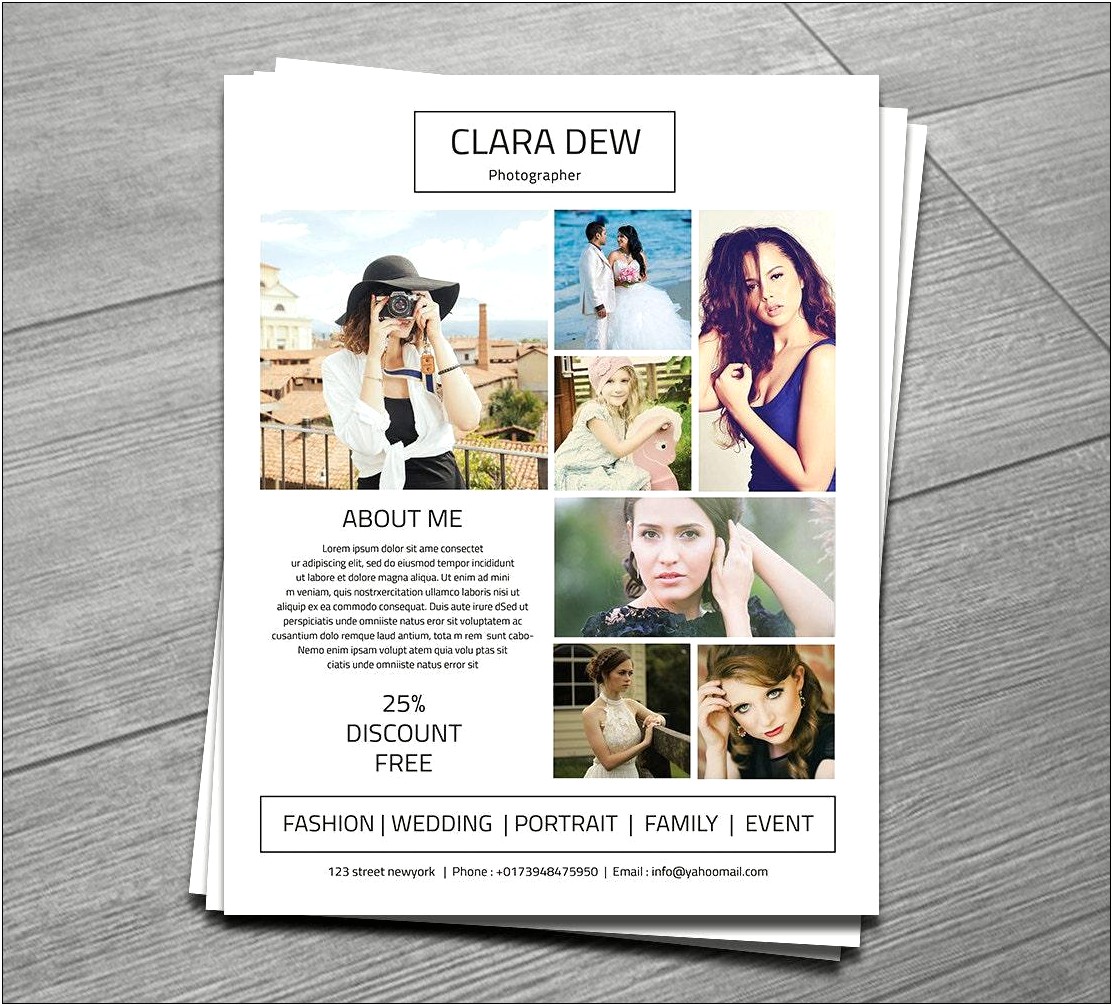 Wedding Photography Templates Microsoft Word Free