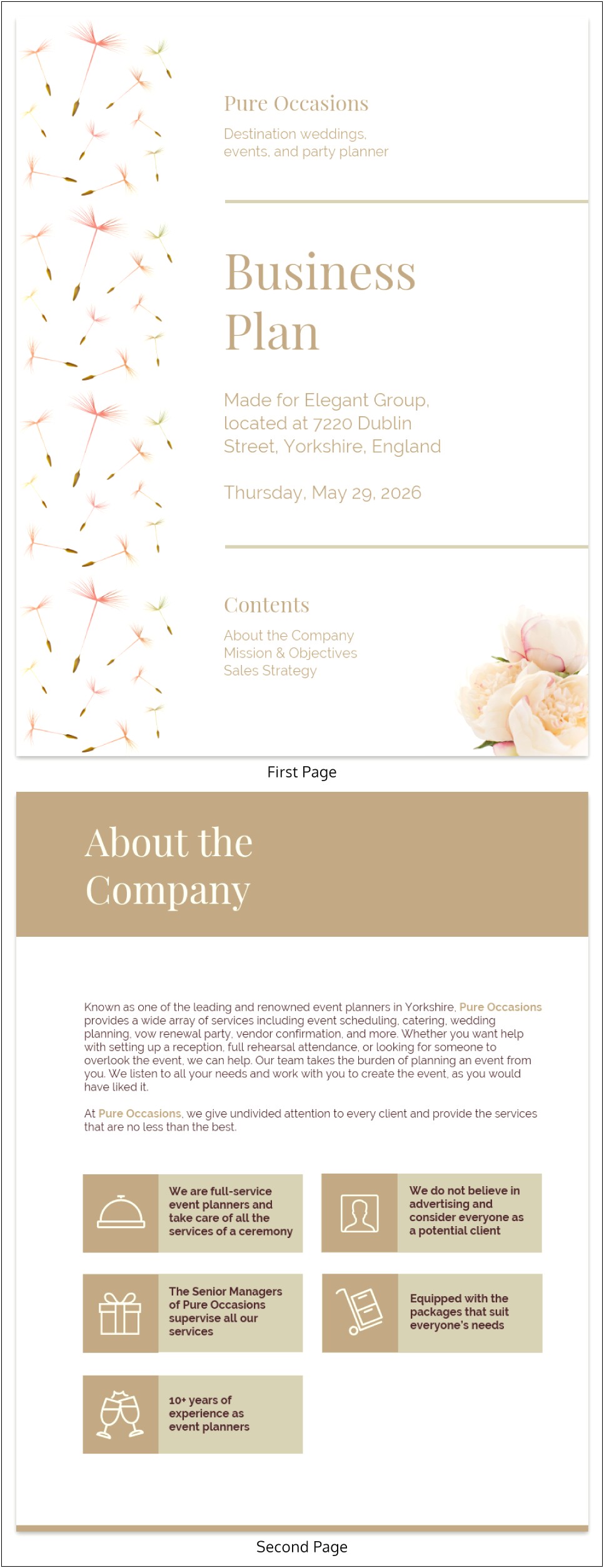 Wedding Planner Business Plan Template Uk