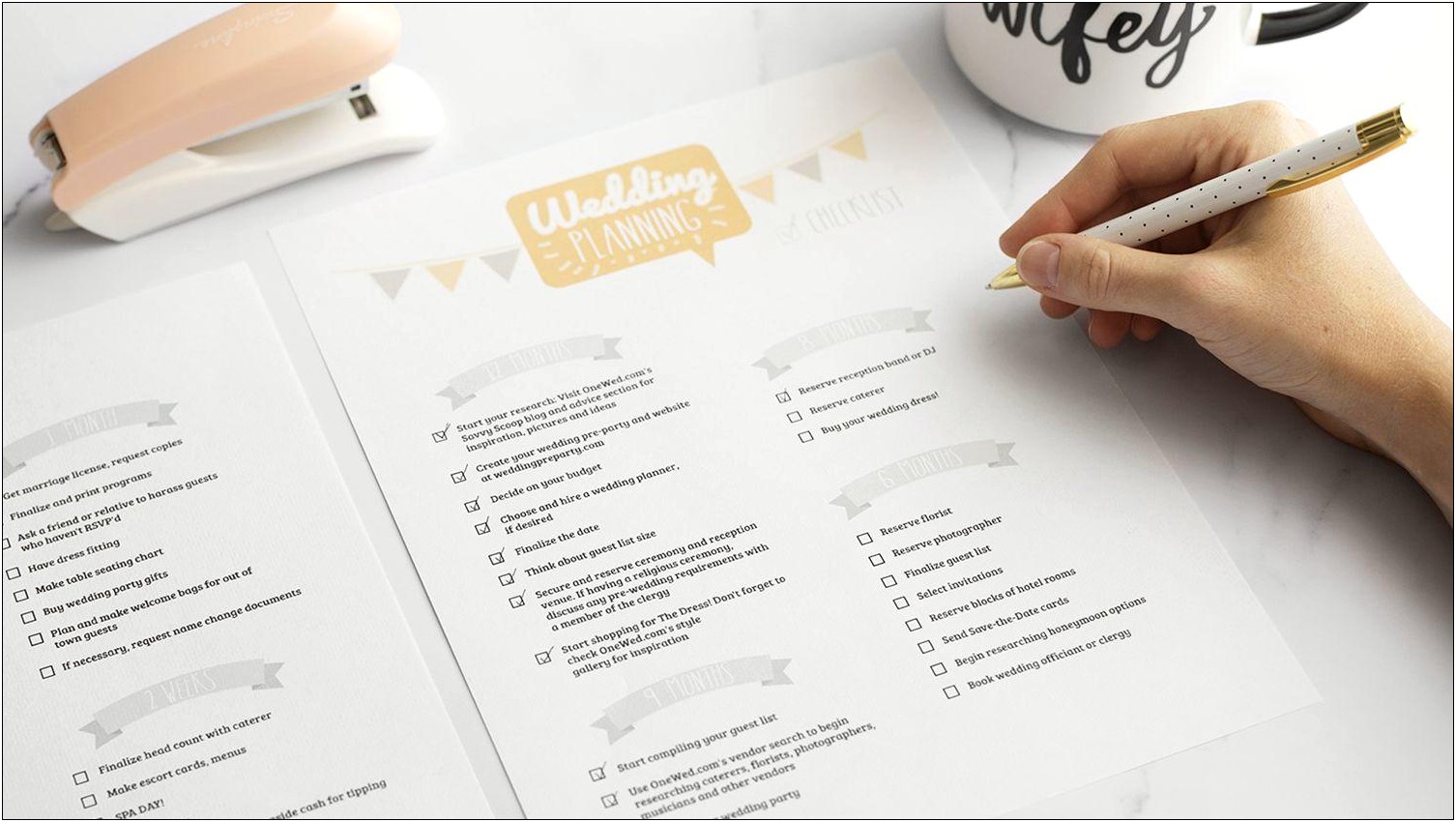 Wedding Planning Timeline Template The Day