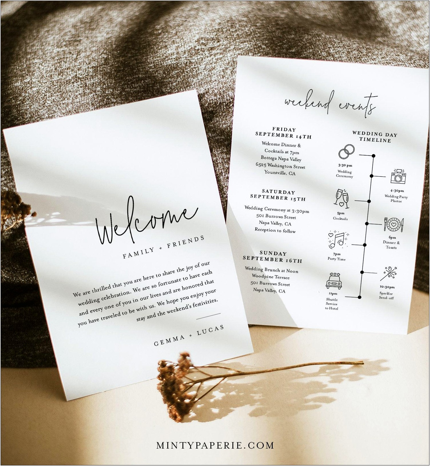 Wedding Weekend Welcome Letter Template Free