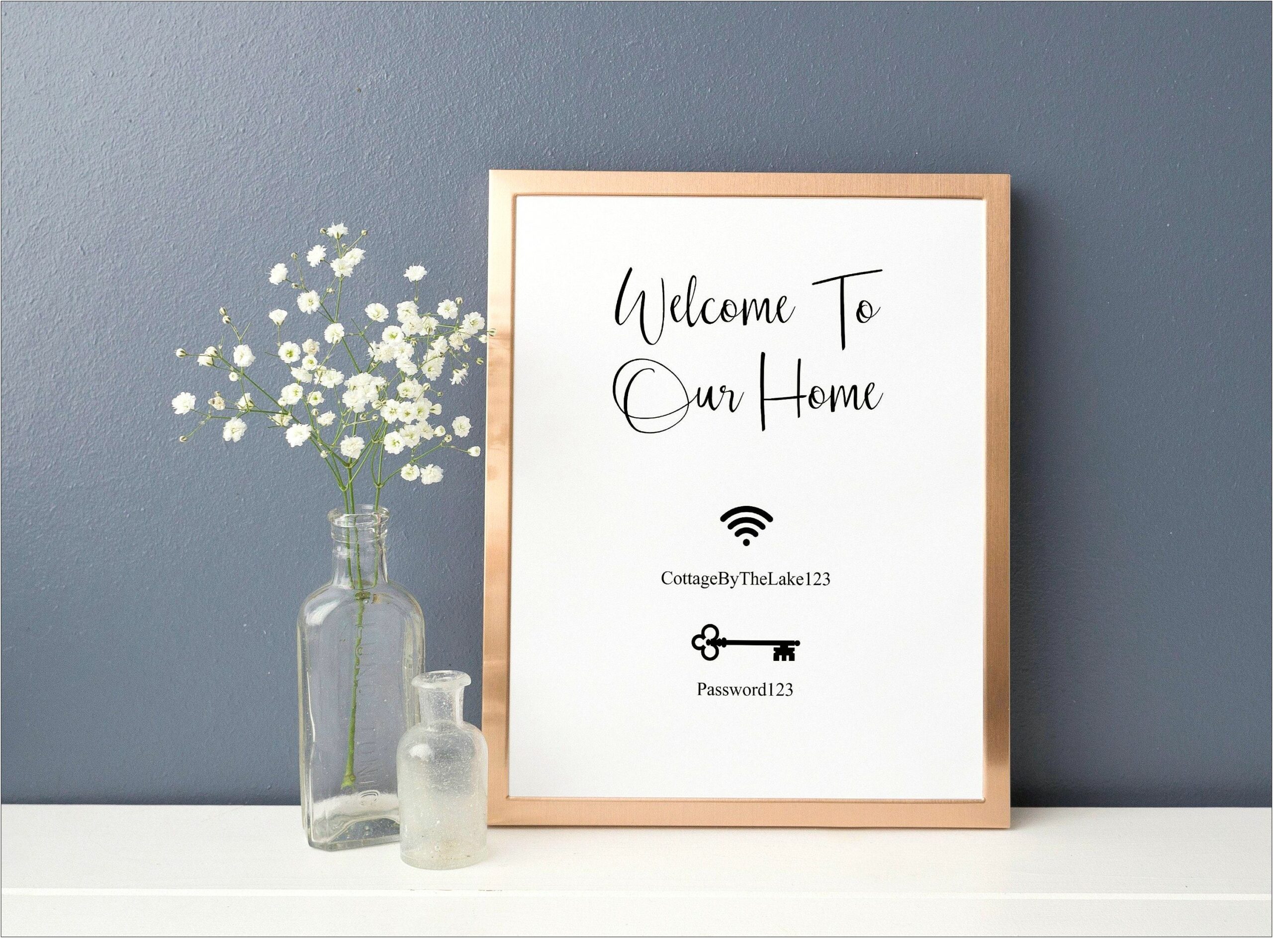 Welcome Home Sign Template For Word