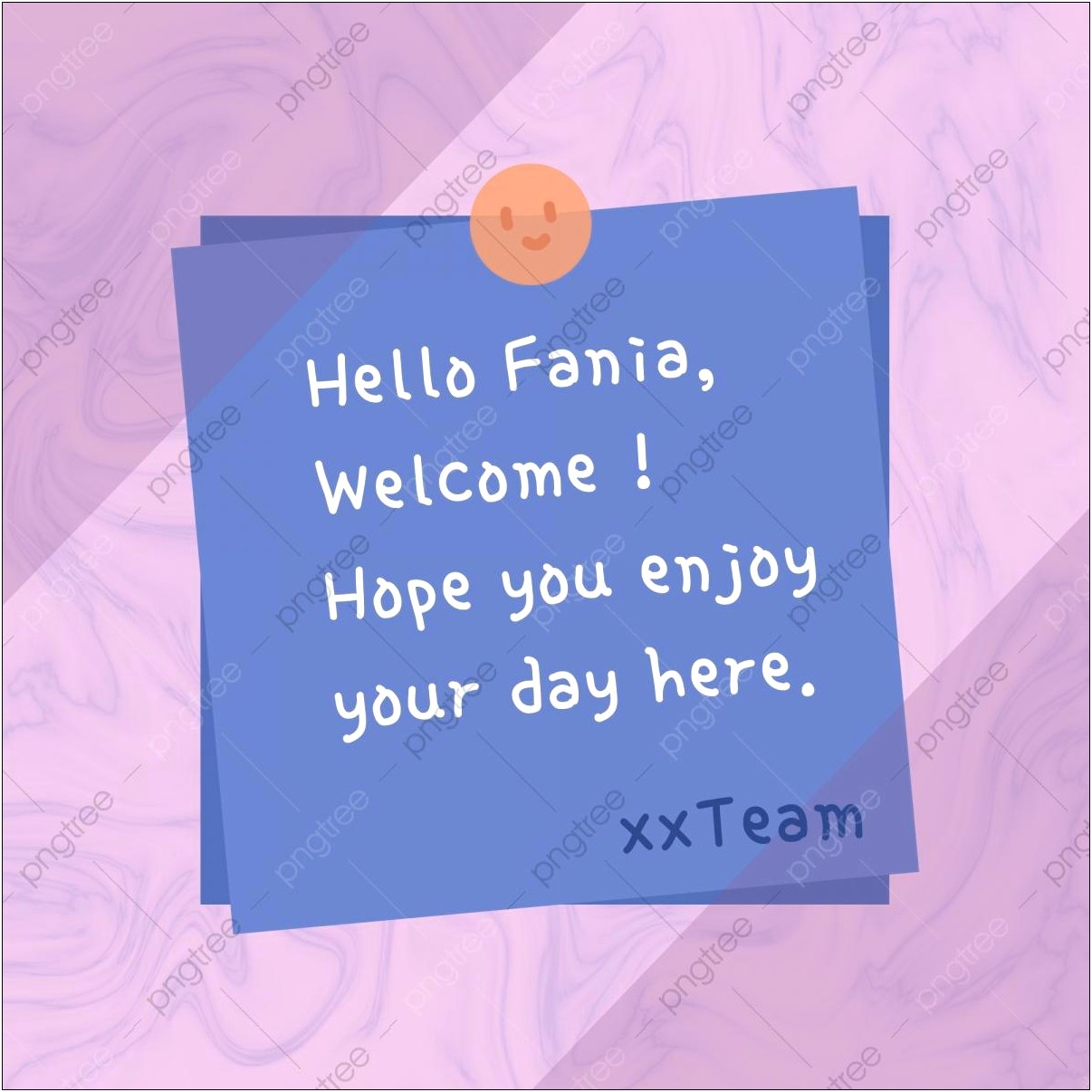 Welcome To The Team Card Template