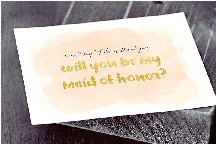 Will You Be My Bridesmaid Word Template