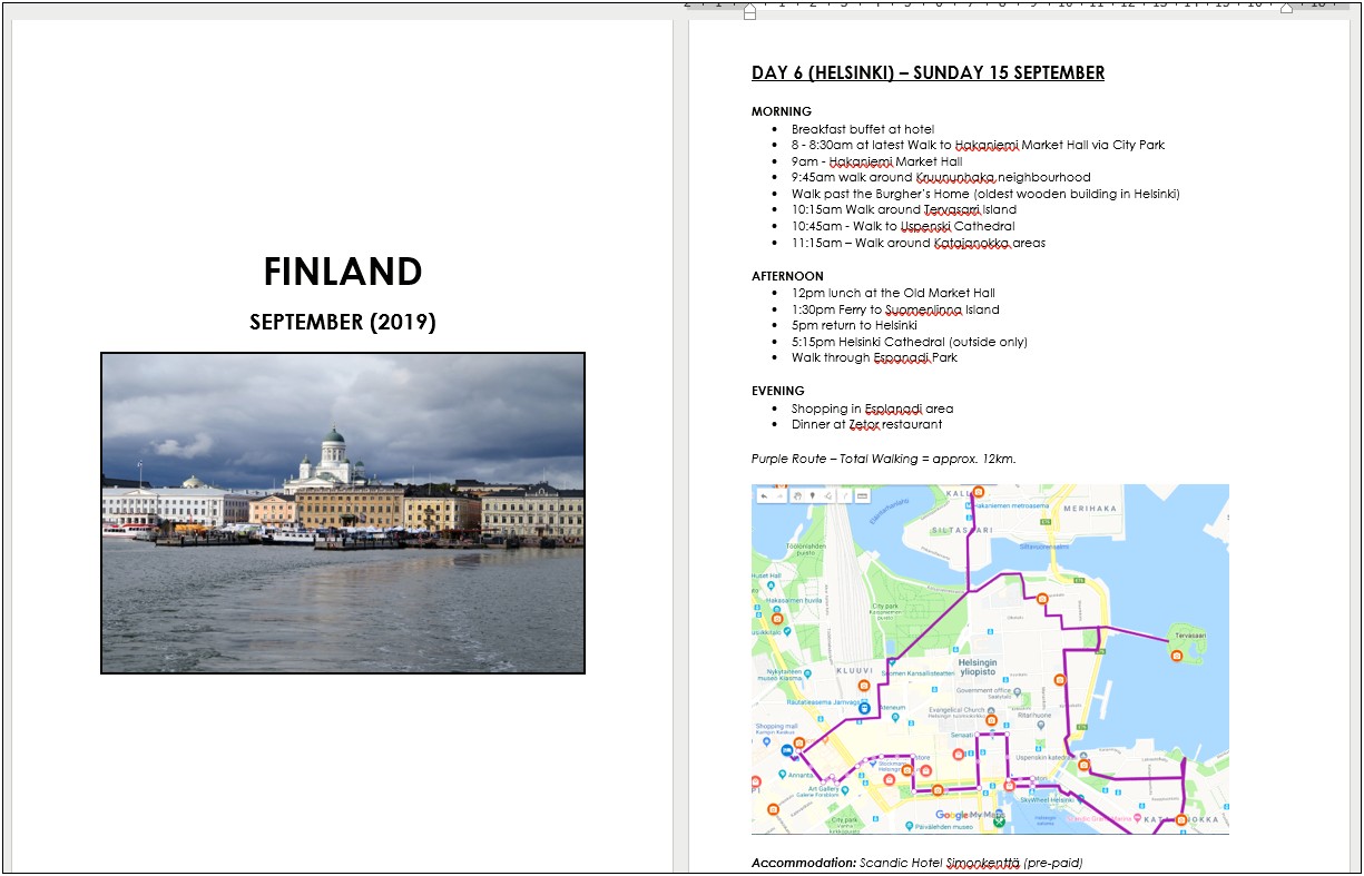 Windows Word Doc Travel Letter Template