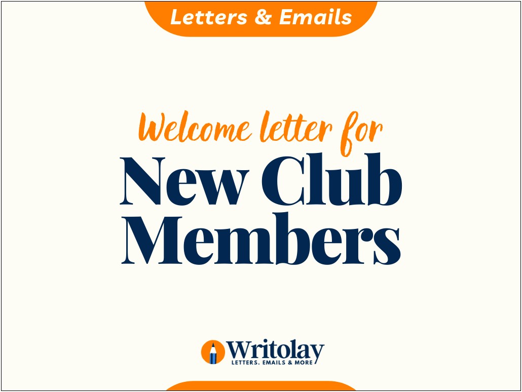 Womens's Club Membership Acceptance Letter Templates