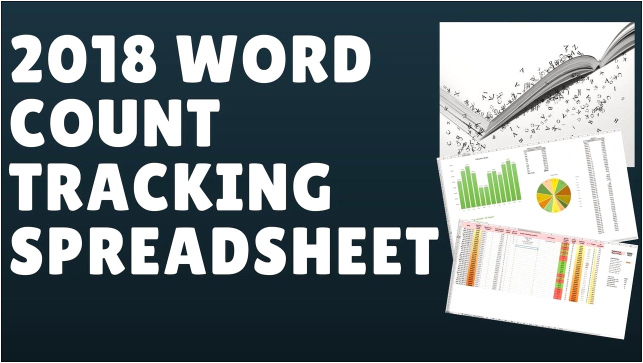 Word Count Tracker Spreadsheet Template For Authors