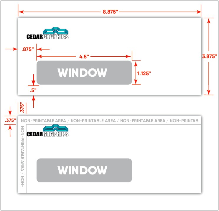 Word Doc Template For 10 Single Window Envelope