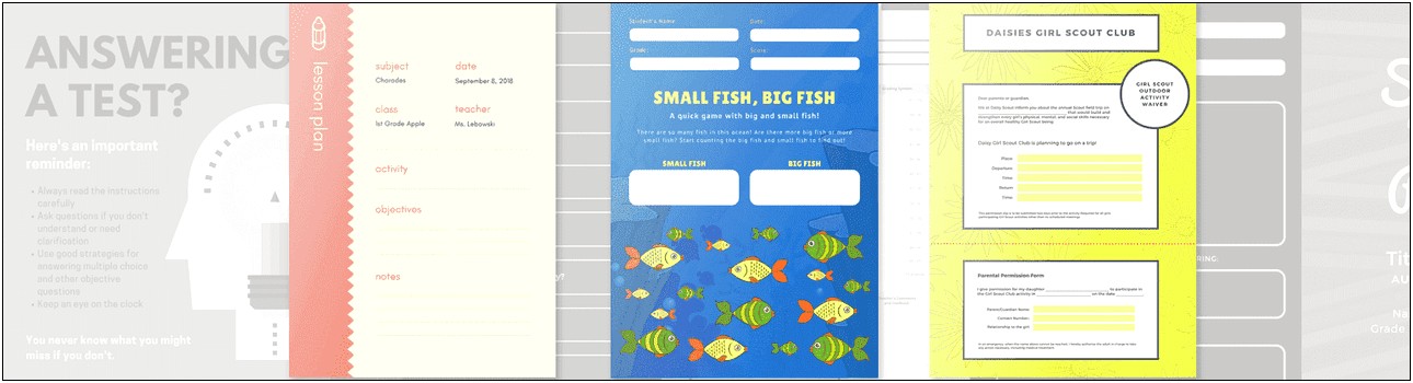 Word Flash Card Pocket Reference Template