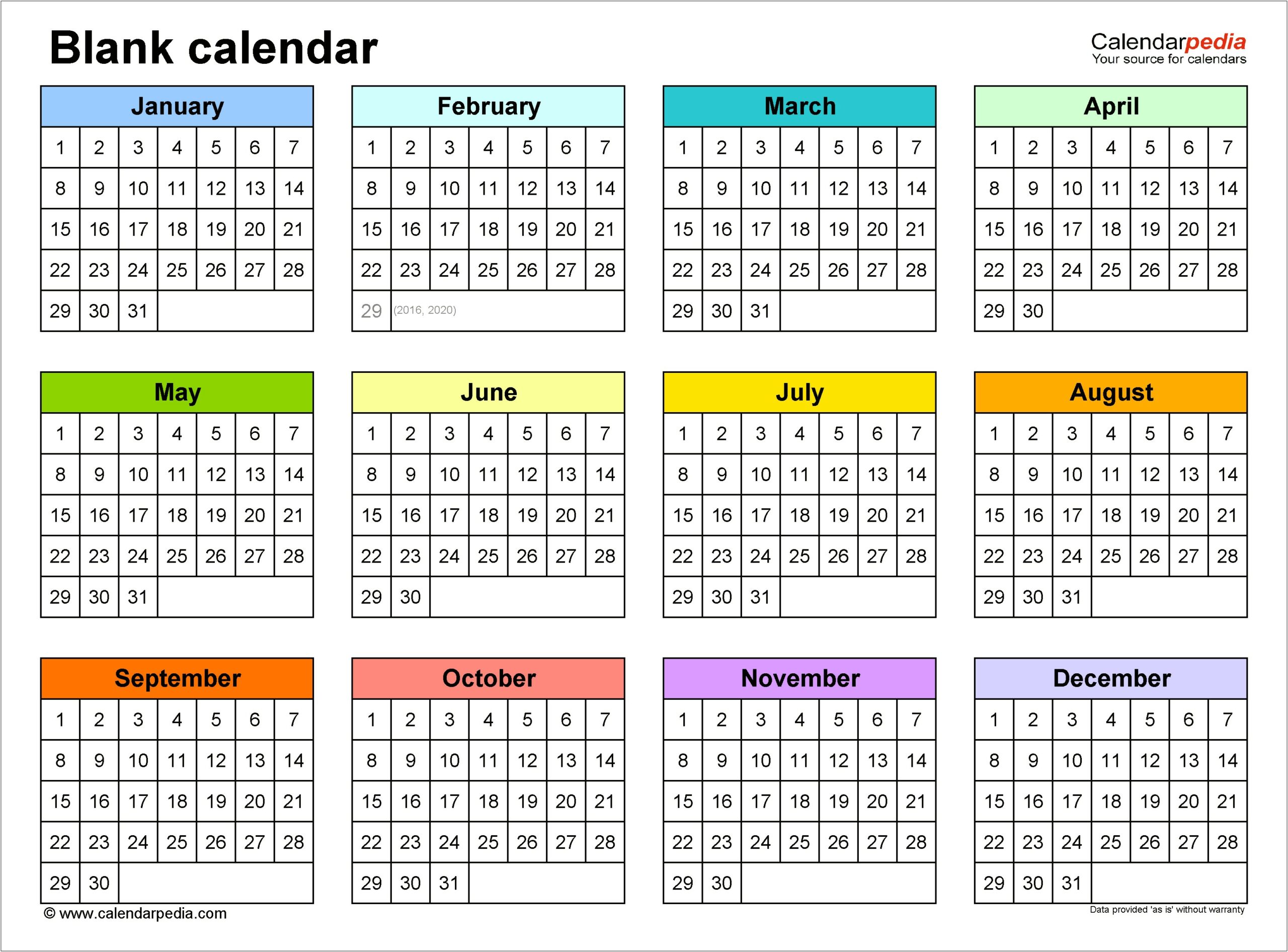 Word For Mac Calendar Template With Mutiple Months