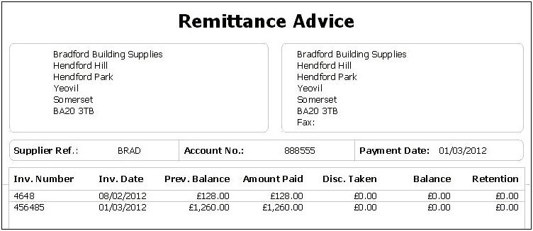 Word Invoice Template With Remittance Slip