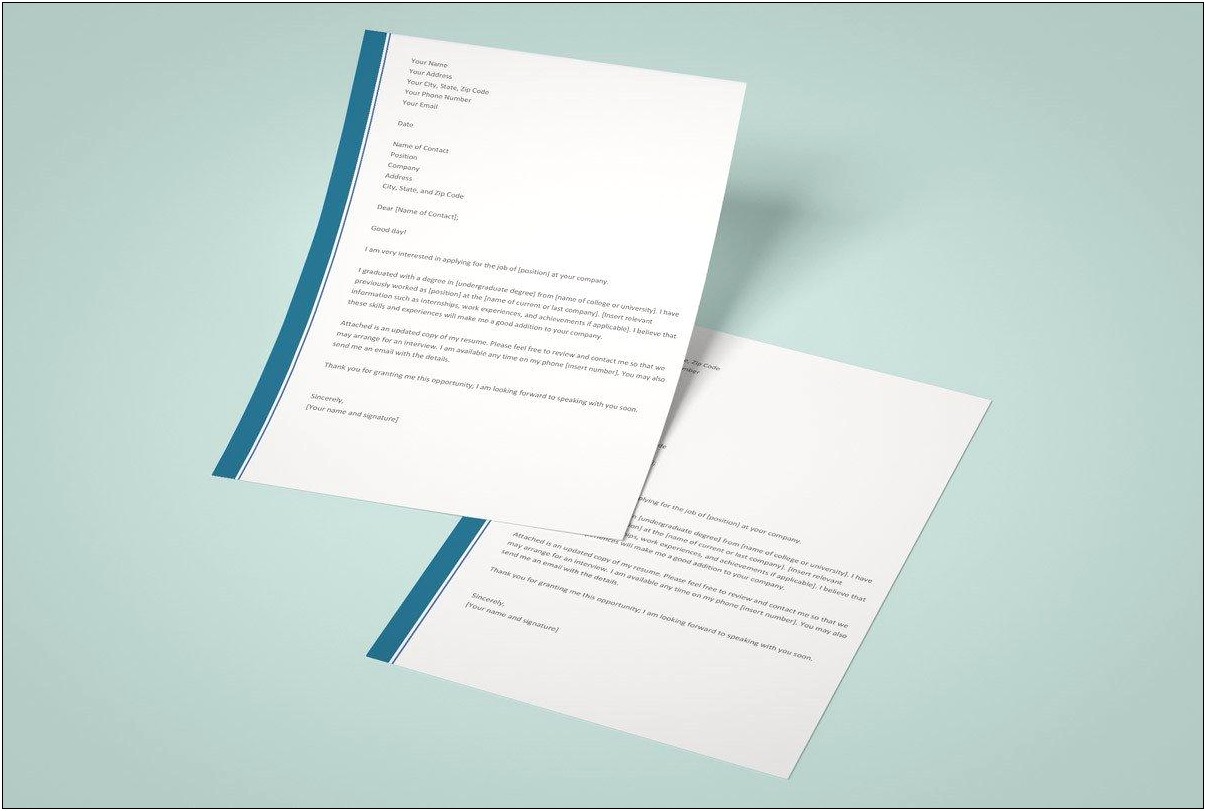 Word Ms Templates For Cover Letters