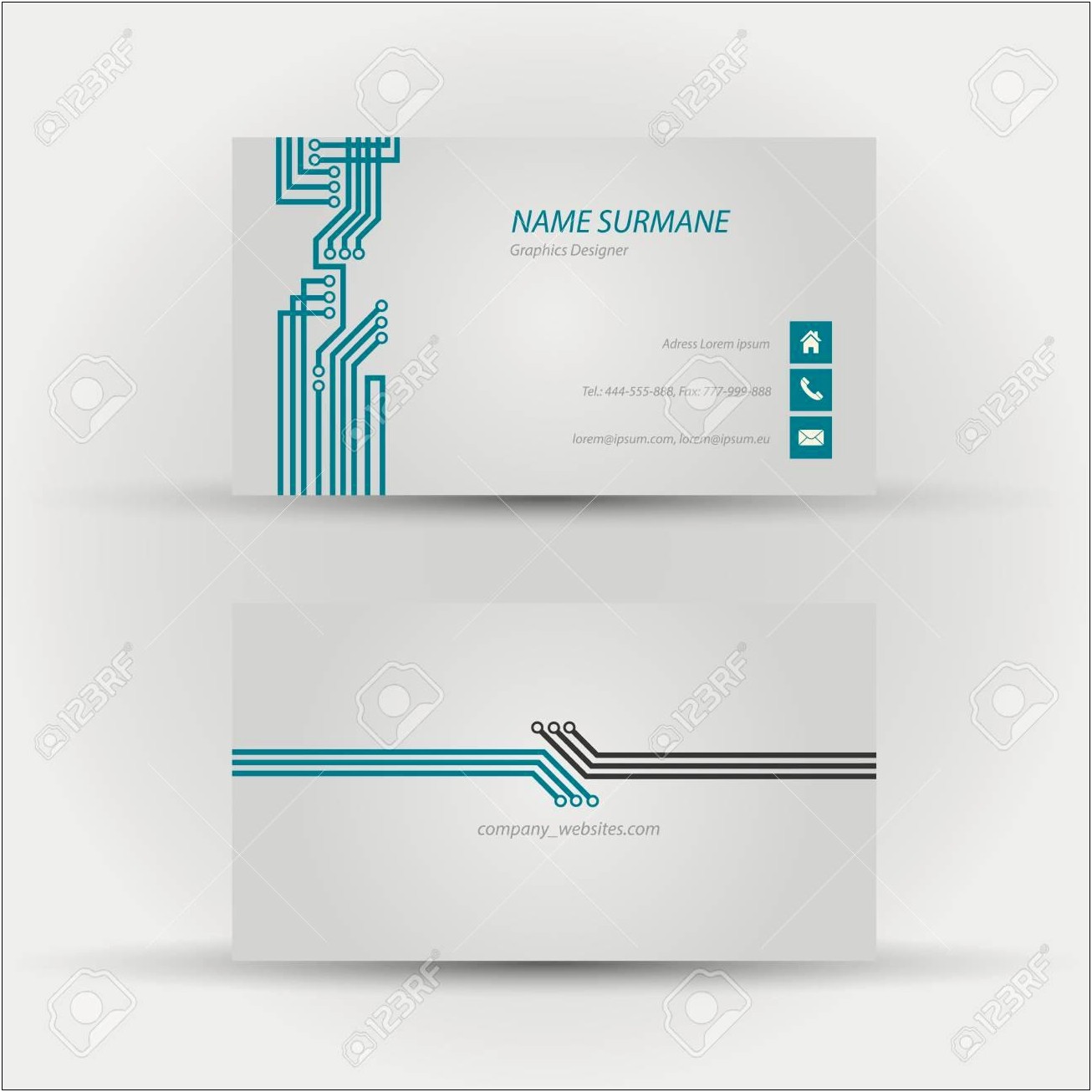 Word Template Business Card Front And Back