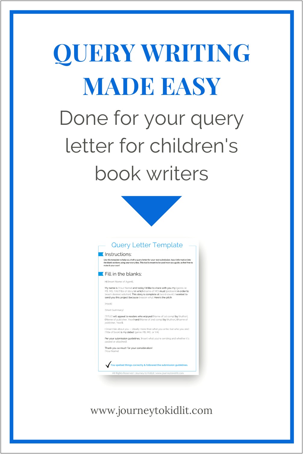 Word Template Children's Writing Guide