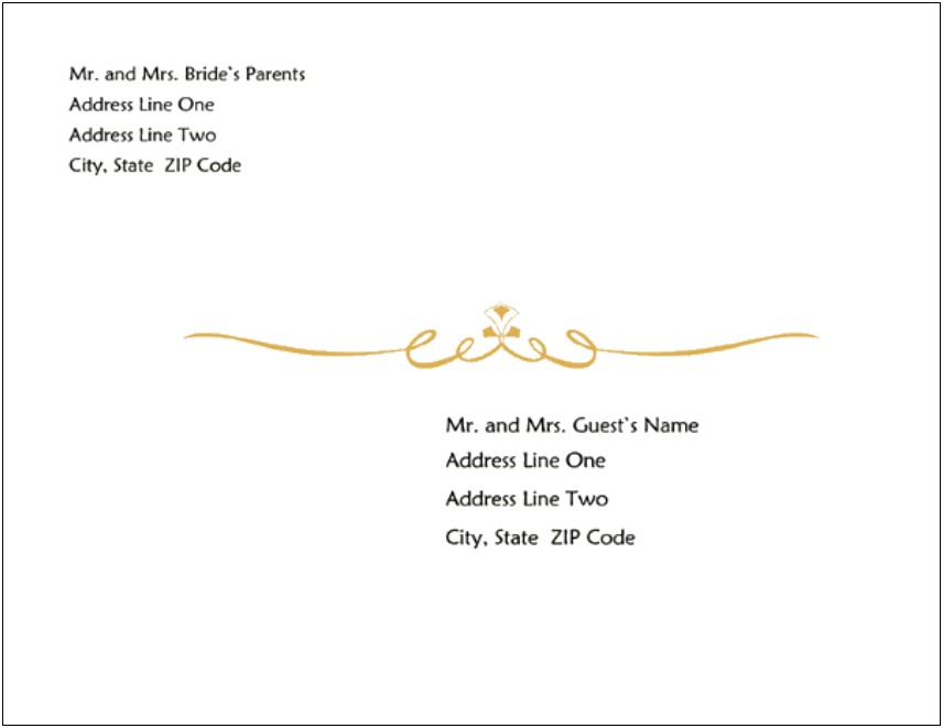 Word Template For 9x12 Window Envelope