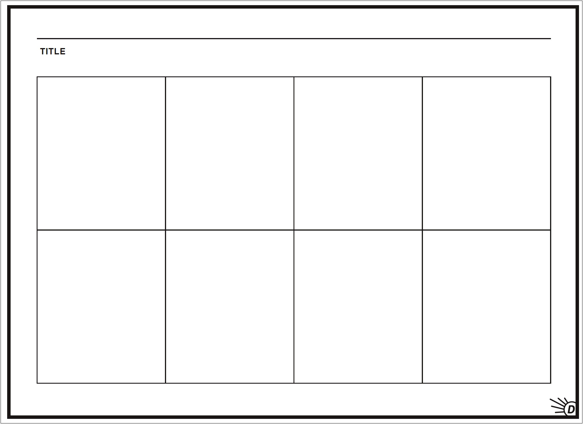 Word Template For A Comic Strip