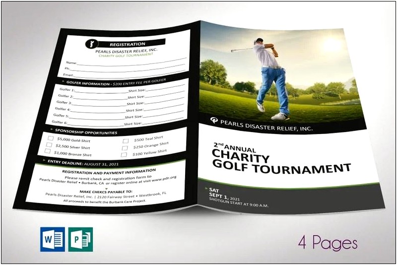Word Template For Golf Tournament Scoring