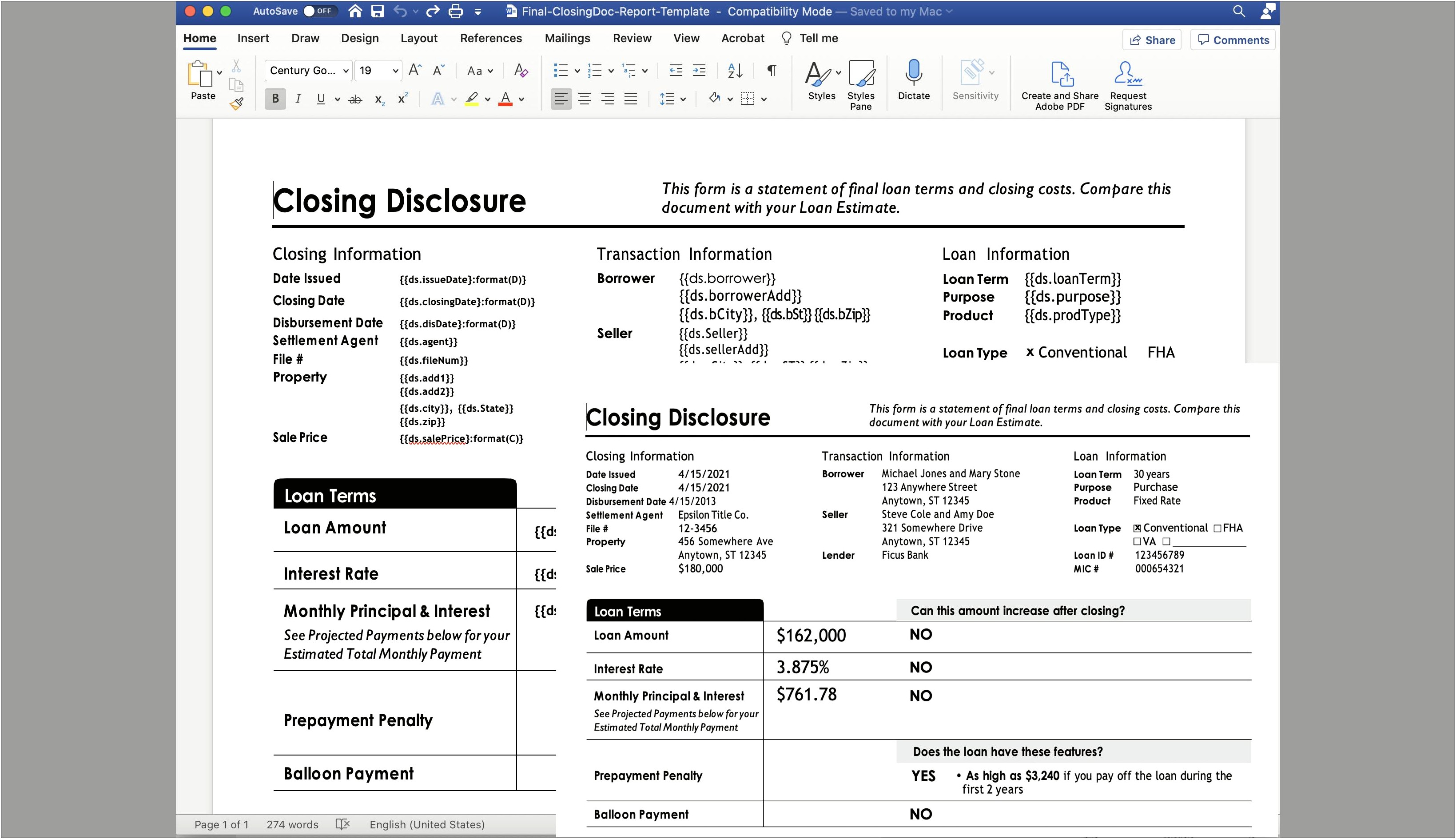 Word Template For Legal Agreement For Shared Costs