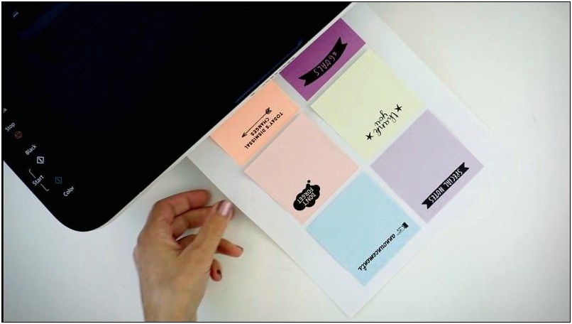 Word Template For Post It Notes