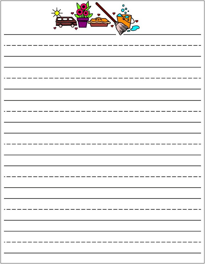 Word Template Printable Lined Paper For Kids