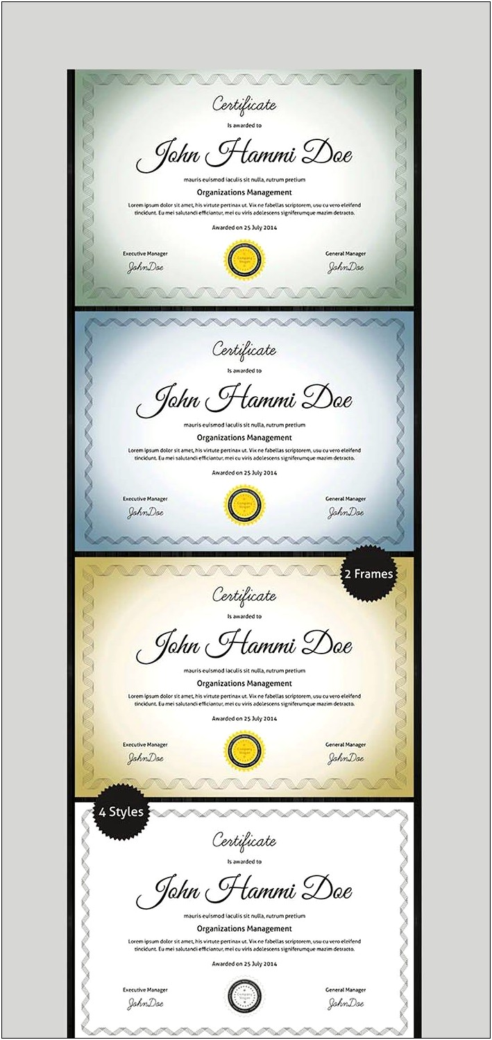 Word Templates For Geometry Certificate Awards