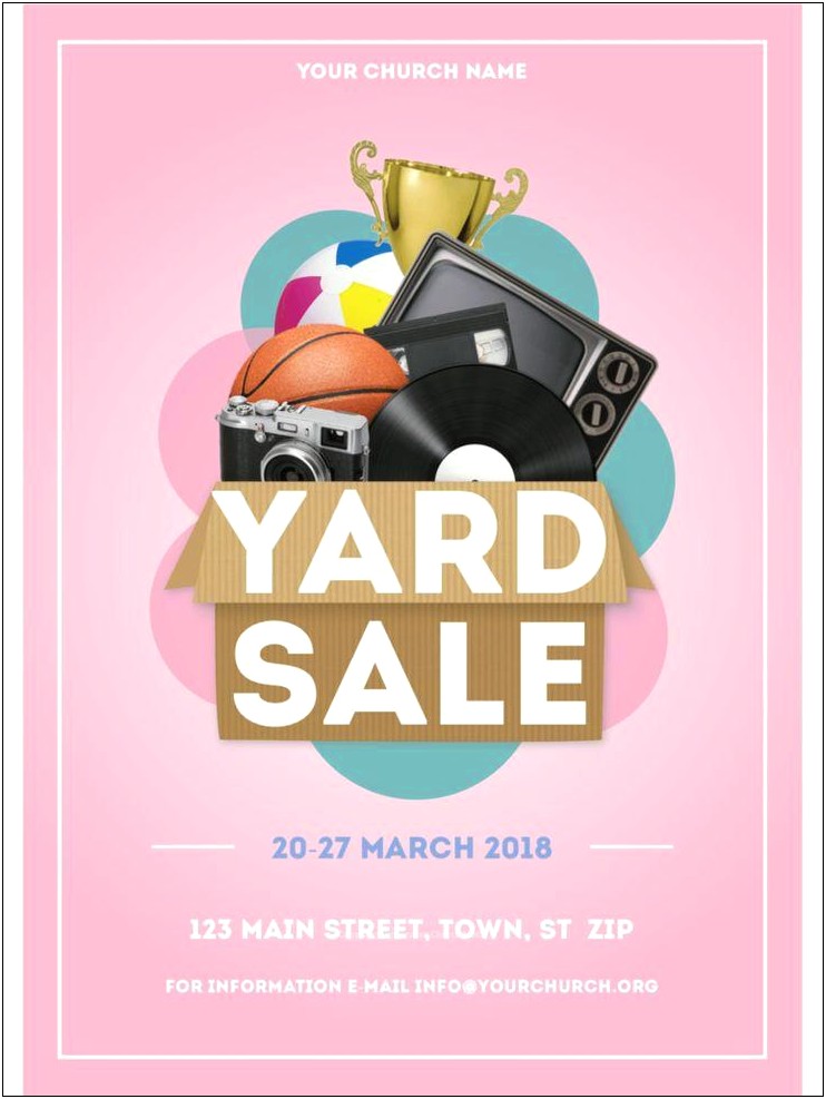 Word Yard Sale Template With Pictures