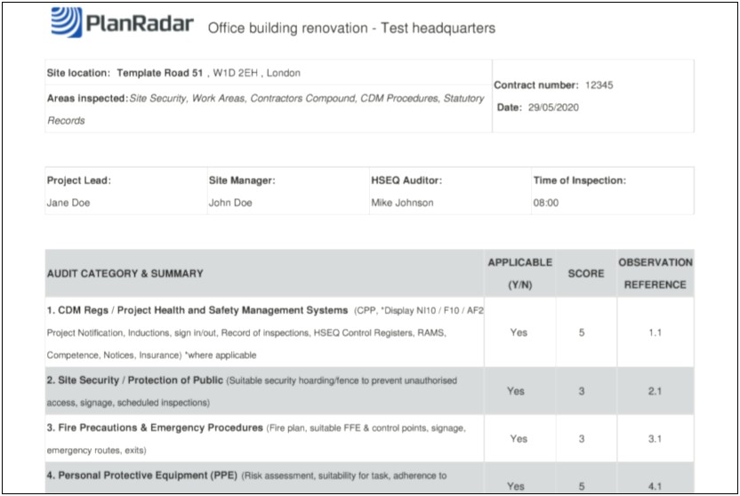 Work Health And Safety Action Plan Template