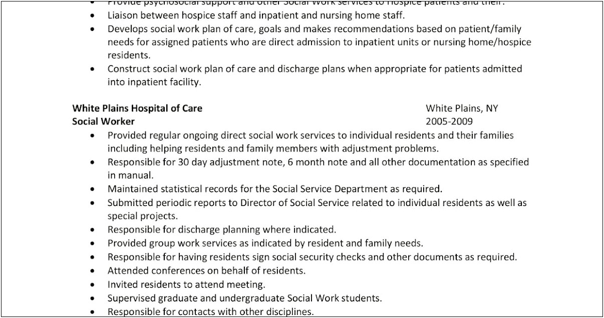 Work Plan Template For Social Workers