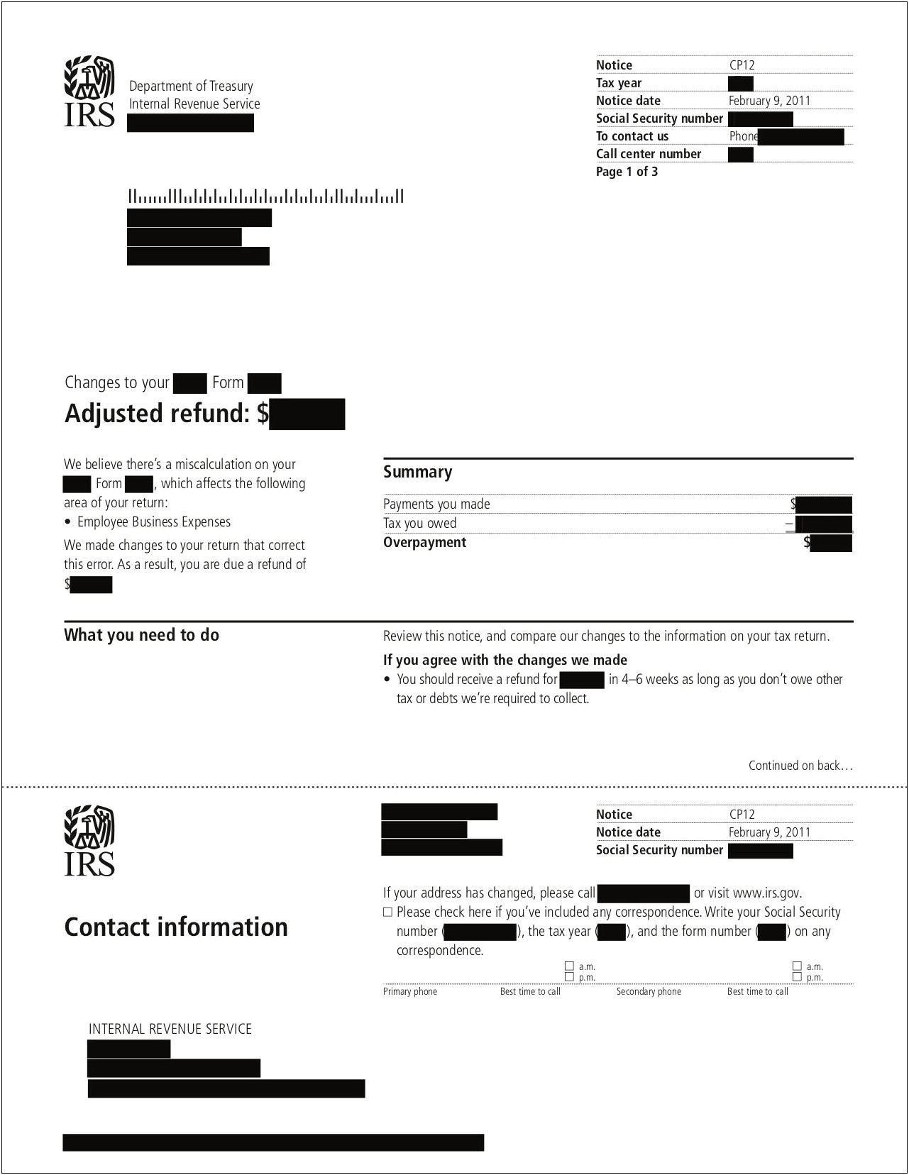 Write A Letter To Irs Template