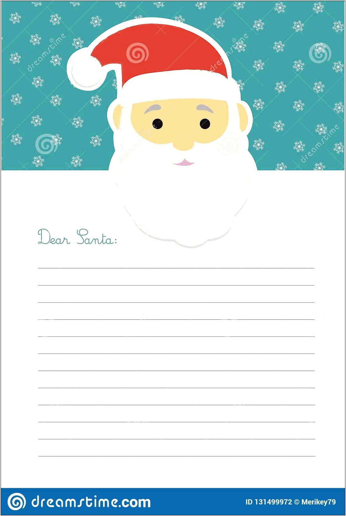 Write A Letter To Santa Claus Template