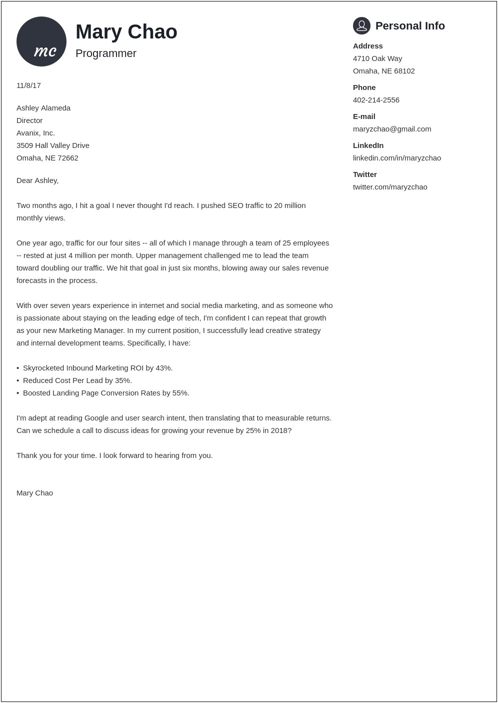 Write The Perfect Cover Letter With This Template