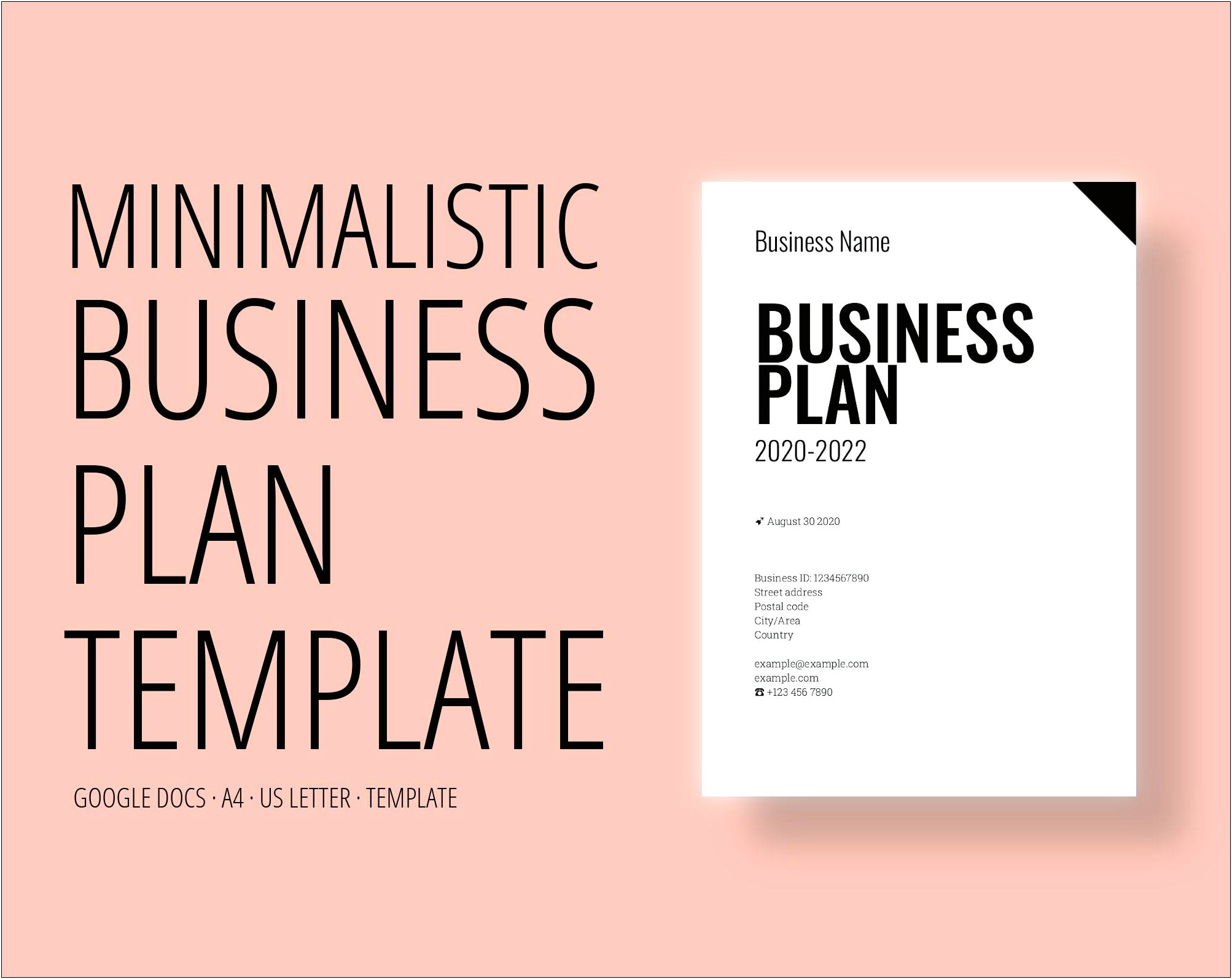 Writing A Business Plan Template Canada