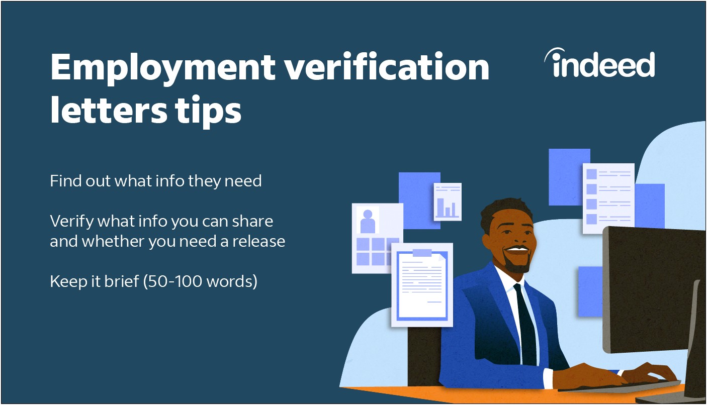 Writing An Employment Verification Letter Template