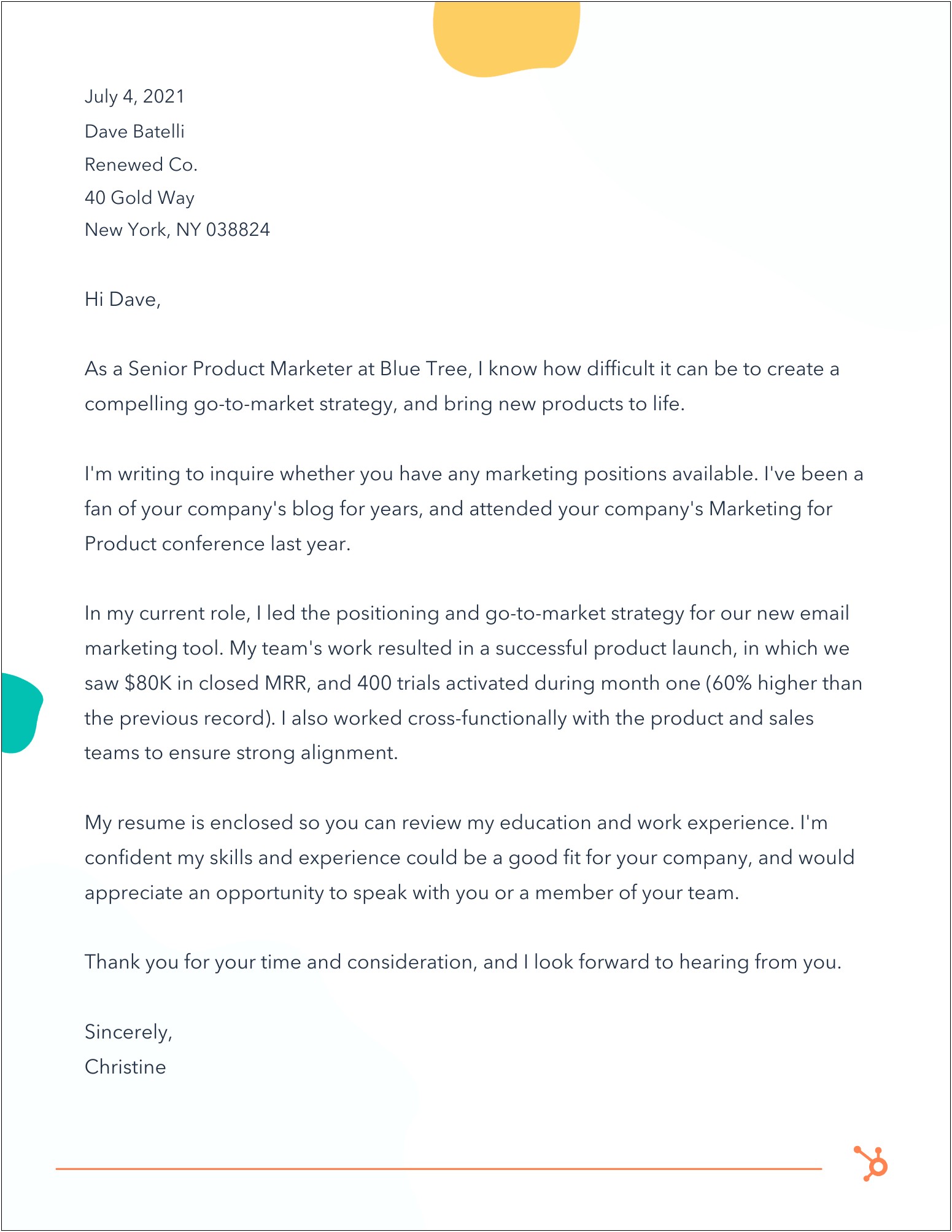 Writing An Expression Of Interest Letter Template