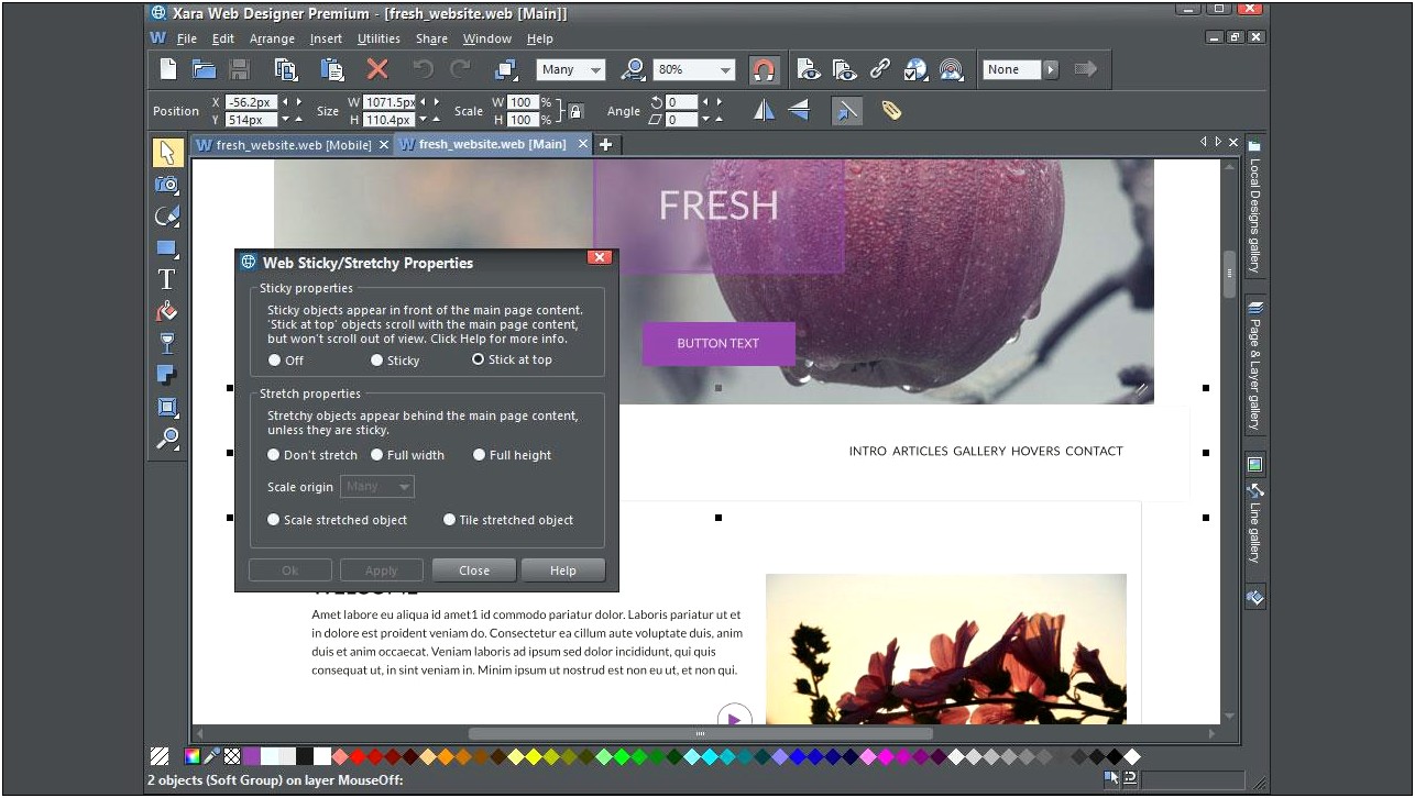 Xara Web Designer 7 Premium Templates Download