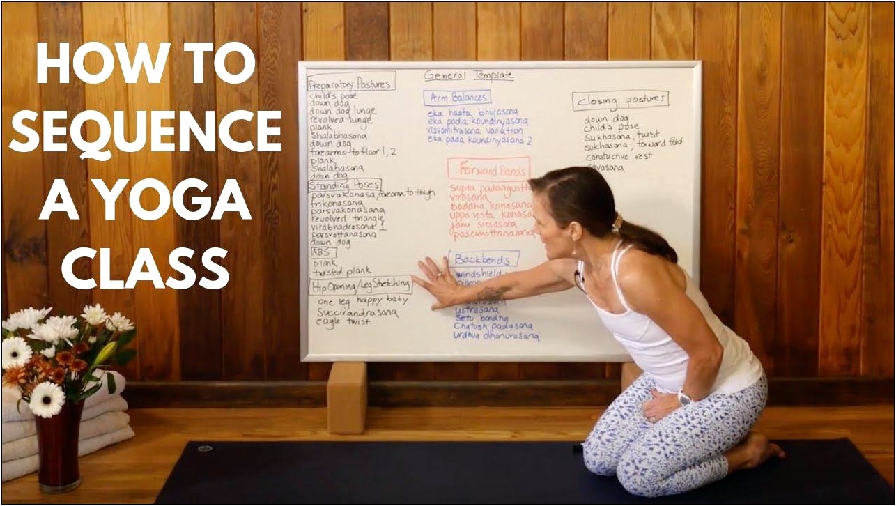 Yoga Sequencing Yoga Class Planning Template