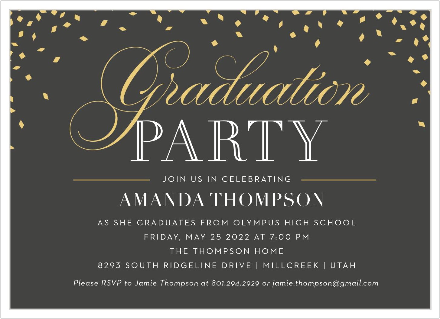 You Re Invited Graduation Party Template Word