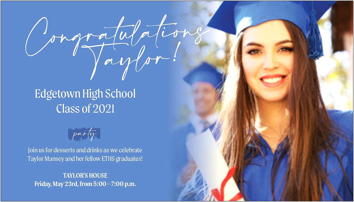 You're Invited Graduation Template Word